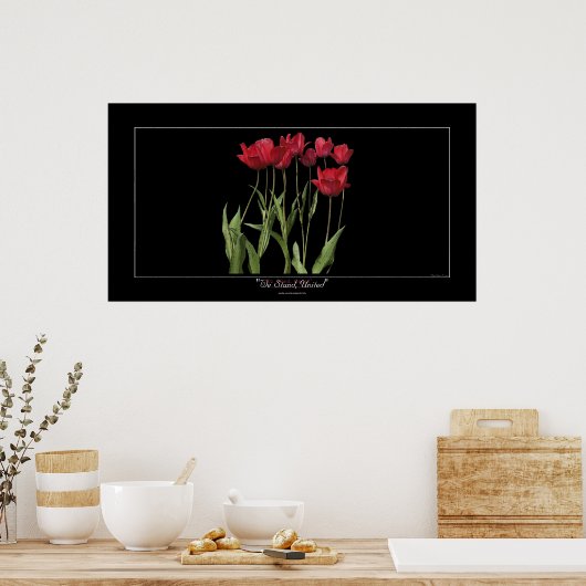 RED TULIPS Inspiration Art Poster (Küche)
