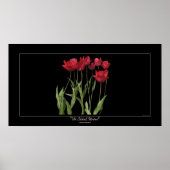 RED TULIPS Inspiration Art Poster (Vorne)