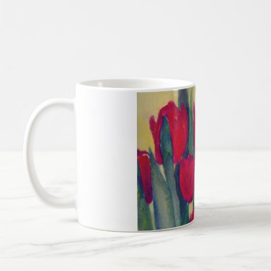 Red Tulips Kaffeetasse (Links)