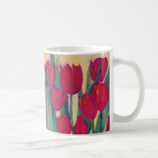 Red Tulips Kaffeetasse (Rechts)