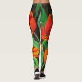 Red Tulips Leggings (Rückseite)