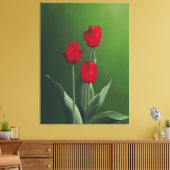 Red Tulips Leinwanddruck (Insitu (Wohnzimmer))