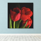 Red Tulips Leinwanddruck (Insitu (Holzboden))