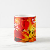 Red Tulips Macro Kaffeetasse (Mittel)