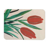 Red Tulips Magnet (Horizontal)