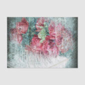 Red Tulips Ostrich Feather Ephemerial Decoupage Seidenpapier (Vorderseite)