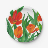 Red Tulips Pappteller (Vorderseite)