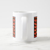 Red Tulips Pattern Jumbo-Tasse (Rückseite)