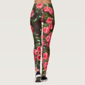 Red Tulips Pattern Legierung Leggings (Rückseite)