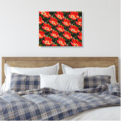 Red Tulips Pattern Leinwanddruck (Insitu (Schlafzimmer))
