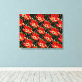 Red Tulips Pattern Leinwanddruck (Insitu (Holzboden))