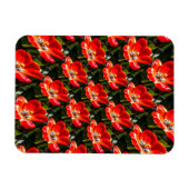 Red Tulips Pattern Magnet (Horizontal)