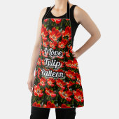 Red Tulips Pattern Schürze (InSitu)