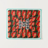 Red Tulips Pattern Wandteppich (Vorderseite (Horizontal))