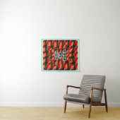 Red Tulips Pattern Wandteppich (Beispiel (Horizontal))