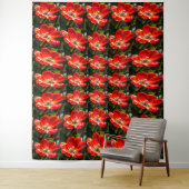 Red Tulips Pattern Wandteppich (Beispiel)