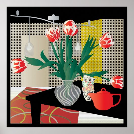 Red Tulips Poster (Vorne)