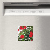 Red Tulips Save the Date Magnet (In Situ (Geschirrspüler))