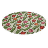 Red Tulips Schneidebrett (Ecke)