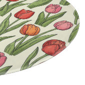Red Tulips Schneidebrett (Ecke)