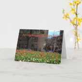 Red Tulips Spring Greetings von NYC-Karten Karte (Gelbe Blume)
