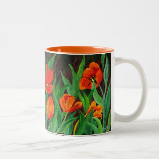 Red Tulips Tasse (Rechts)
