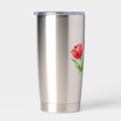Red Tulips Water Bottle Thermobecher (Rechts)
