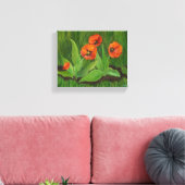 Red Tulips Wrapped Canvas Leinwanddruck (Insitu (Wohnzimmer))