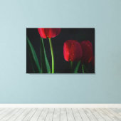 Red Tulips Wrapped Canvas Leinwanddruck (Insitu (Holzboden))