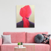 Red Turban Lila Jacket Leinwanddruck (Insitu (Wohnzimmer))