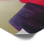 Red Turban Lila Jacket Poster (Ecke)