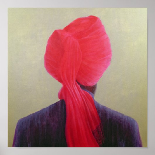 Red Turban Lila Jacket Poster (Vorne)