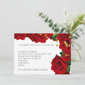 Red Turkish Rose Entschuldigung Karte (Stehend Vorderseite)