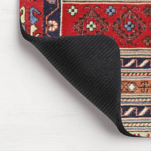 Red Turkish Rug Design Mouse Pad Mousepad (Ecke)