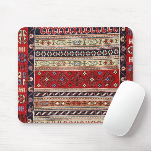 Red Turkish Rug Design Mouse Pad Mousepad (Mit Mouse)
