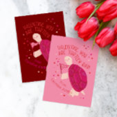 Red Turtle y Krass School Klassenzimmer Kid Valent Mitteilungskarte