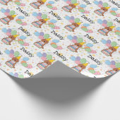 Red Tuxedo Cockapoo Cavapoo Dog Birthday Geschenkpapier (Ecke)