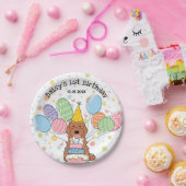 Red Tuxedo Cockapoo Cavapoo Dog Birthday Pappteller (Party)