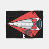 Red Tuxedo Costume With Rose Fancy Formal Bow Tie Fleecedecke (Vorderseite (Horizontal))