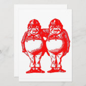 Red Tweedle Dee & Tweedle Dum (Vorne/Hinten)