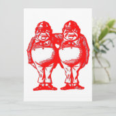 Red Tweedle Dee & Tweedle Dum (Stehend Vorderseite)