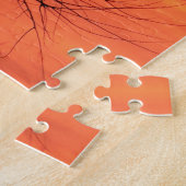 Red Twilight Kansas Sunset Windmill Silhouette Puzzle (Seite)