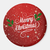 Red Twinkle Frohe Weihnachten, Magnet (Vorne)