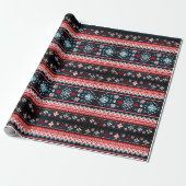 Red Ugge Christmas Sweater Fair Isle Gift Wrap Geschenkpapier (Ungerollt)
