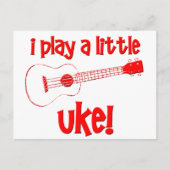 Red Ukulele Postkarte (Vorderseite)