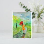 RED UMBRELLA POSTKARTE (Stehend Vorderseite)