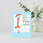 Red Umbrella Vanity Inspiration Postkarte (Stehend Vorderseite)