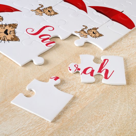 Red Umbrellas Cats Jigsaw Puzzle Daisy (Seite)