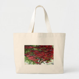 Red Umbrellas in the Sky - Asian Tote Bag Mini Stoffbeutel