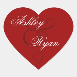 Red Umschlag Aufkleber Wedding